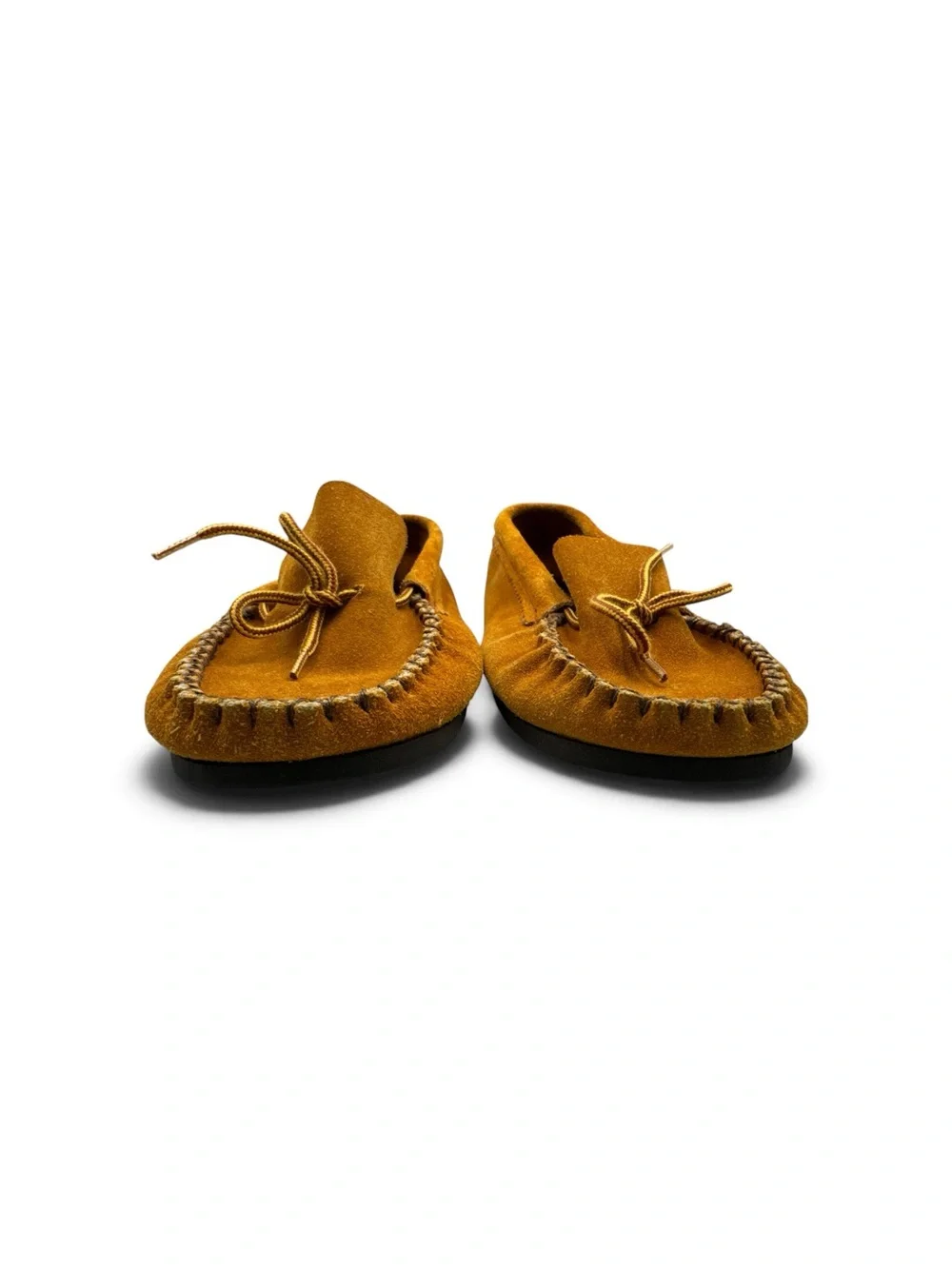 Vintage 70s 80s Handmade Suede Leather Moccasins Southwestern Shoes Size 10